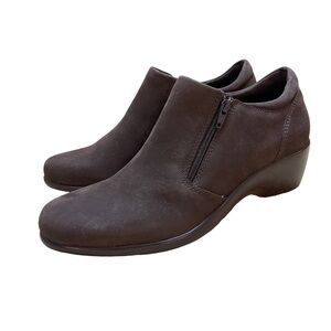 NEW Dexter Dexflex Brown Genuine Leather Waterproof Ankle Rain Boots - Size 8